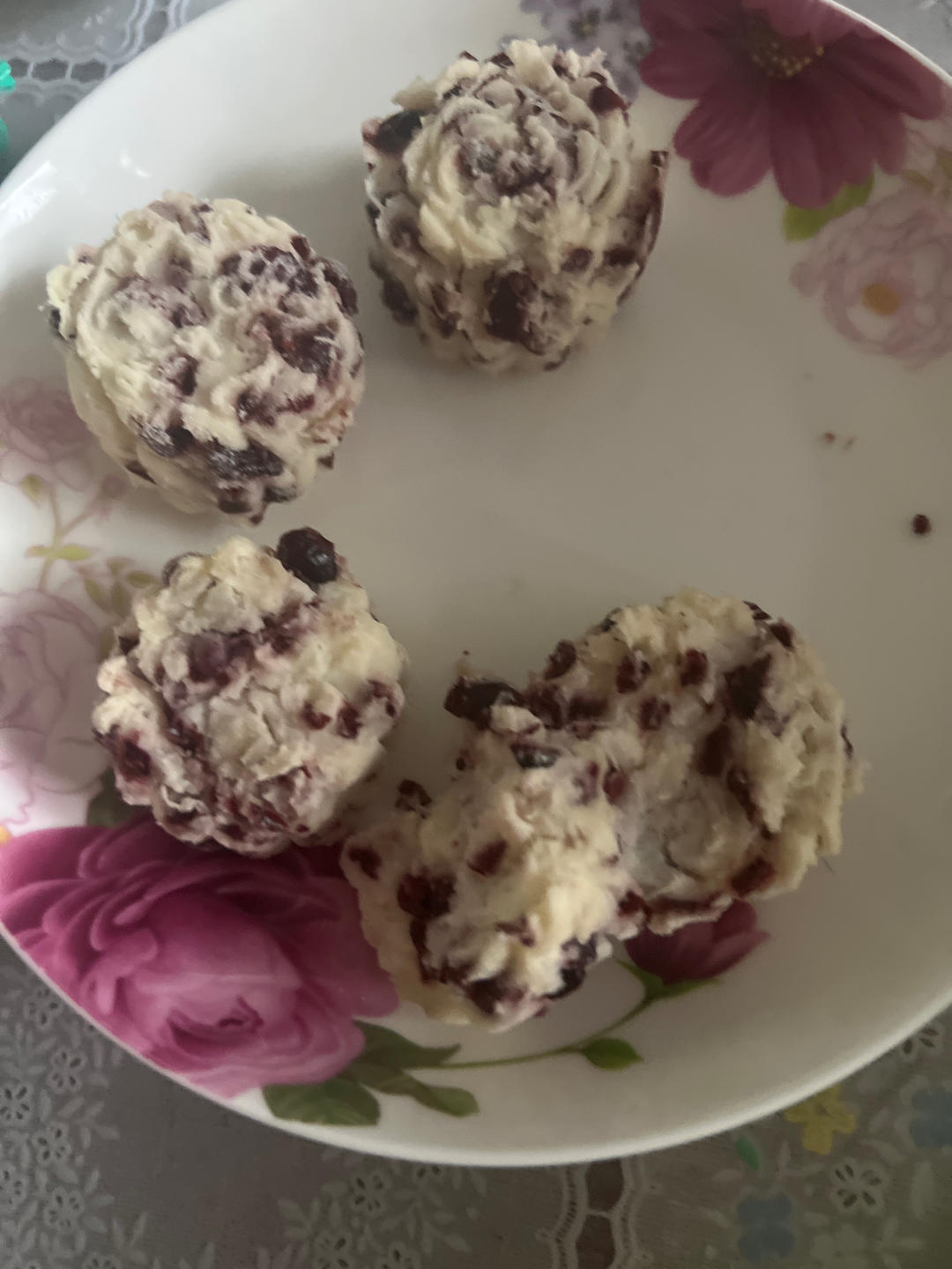 不加糖的山药糕（添加蔓越莓/葡萄干）