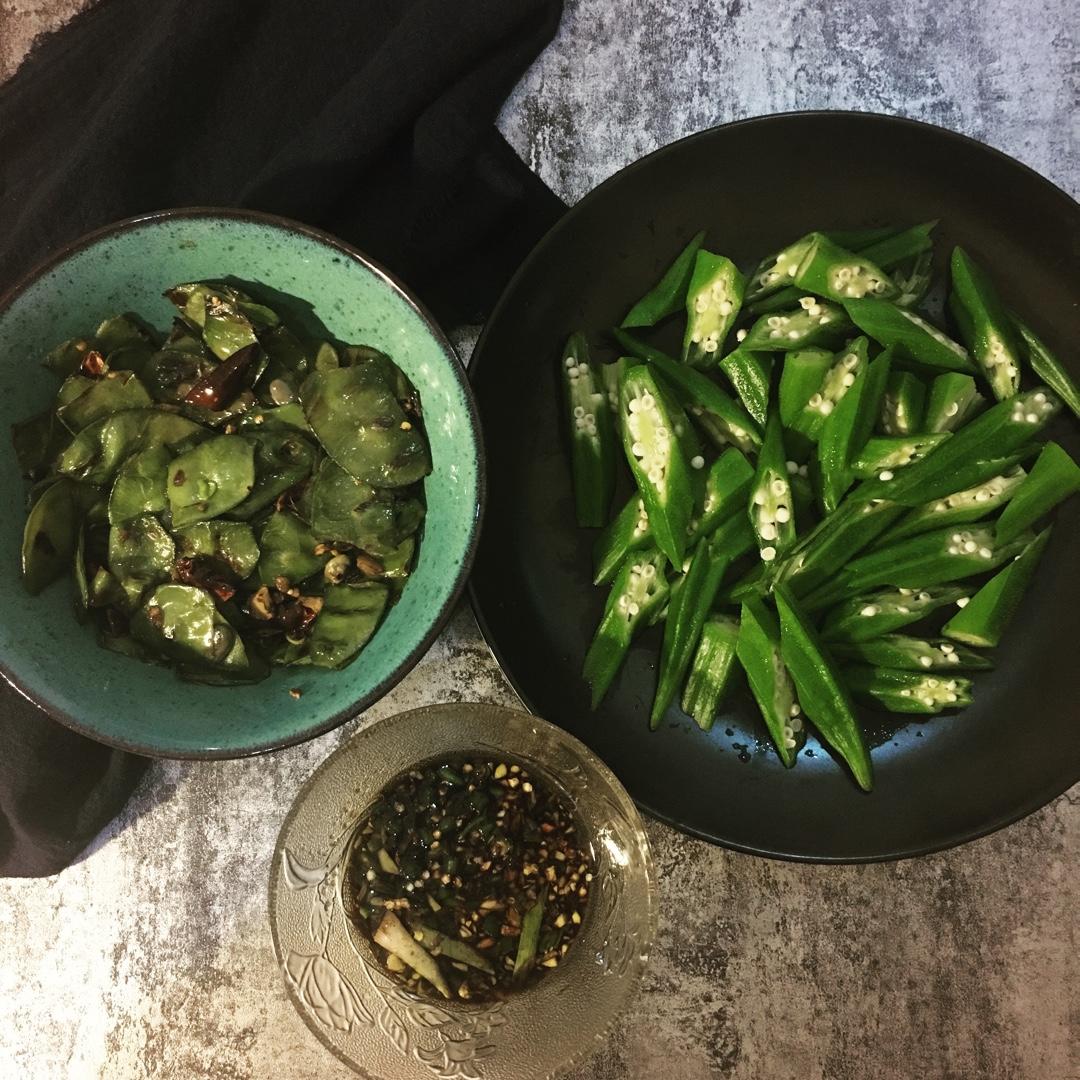 凉拌秋葵