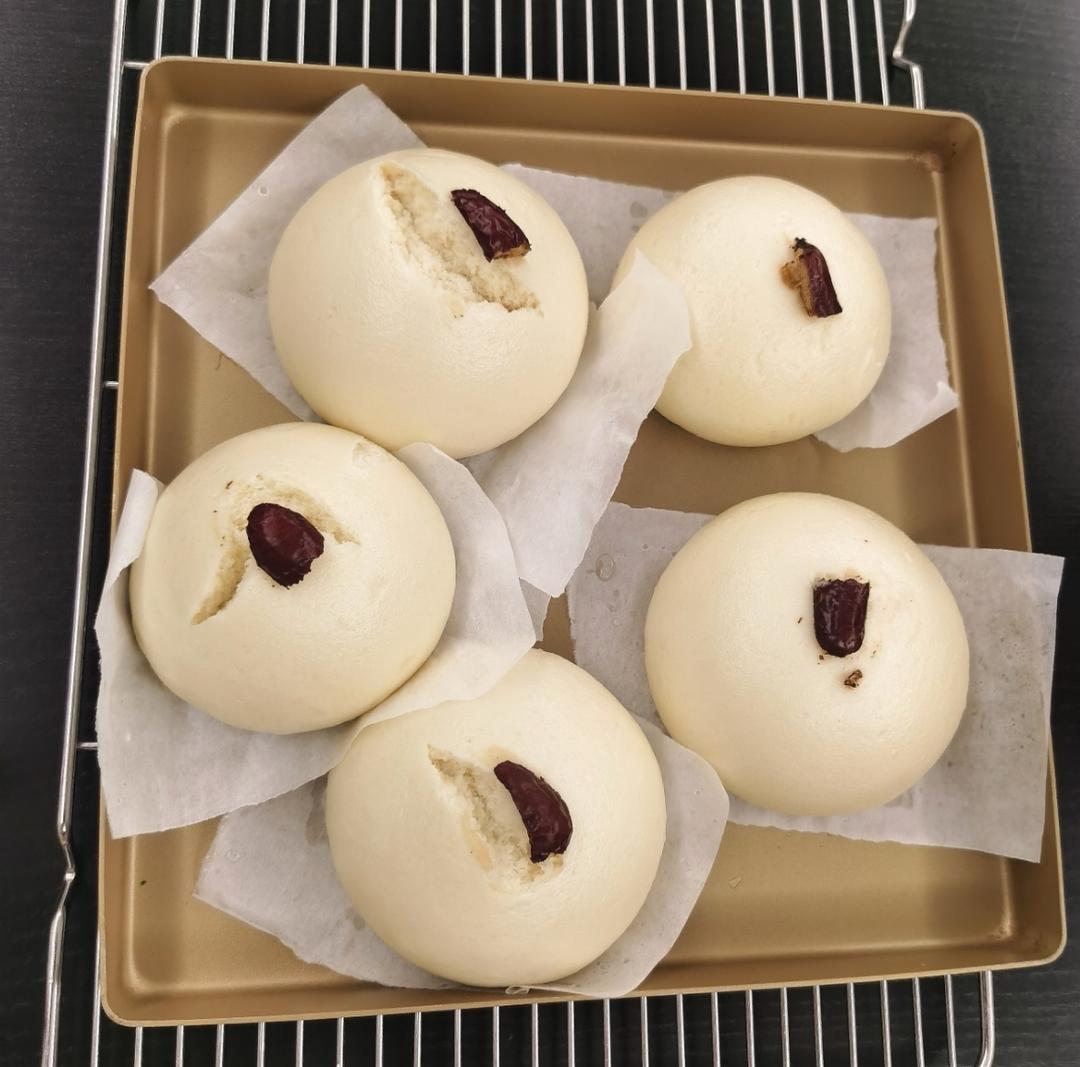 有着面包口感的红糖馒头（一次发酵）