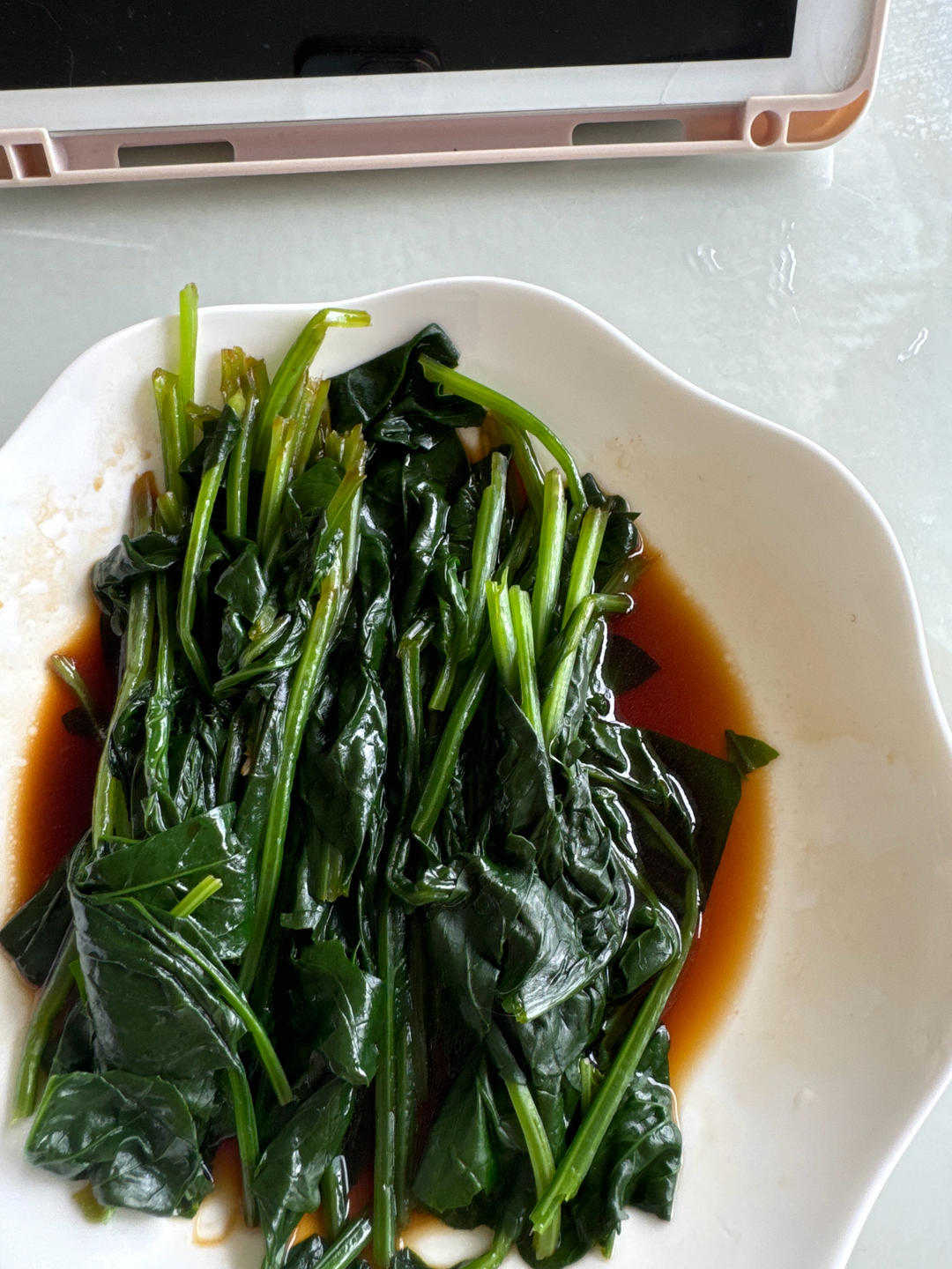 凉拌菠菜