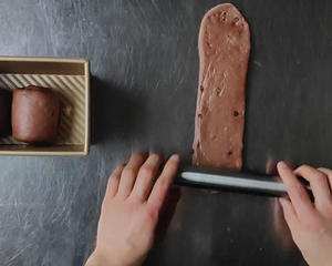 奶油巧克力吐司面包的做法 步骤11