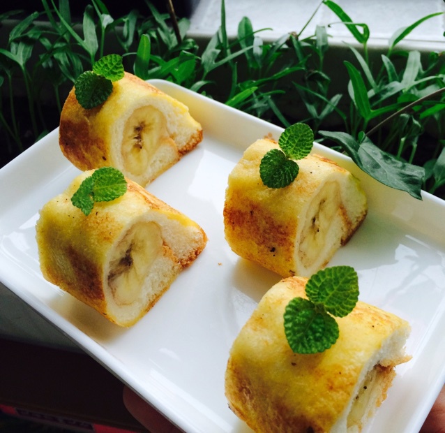 薪-做的香蕉吐司卷