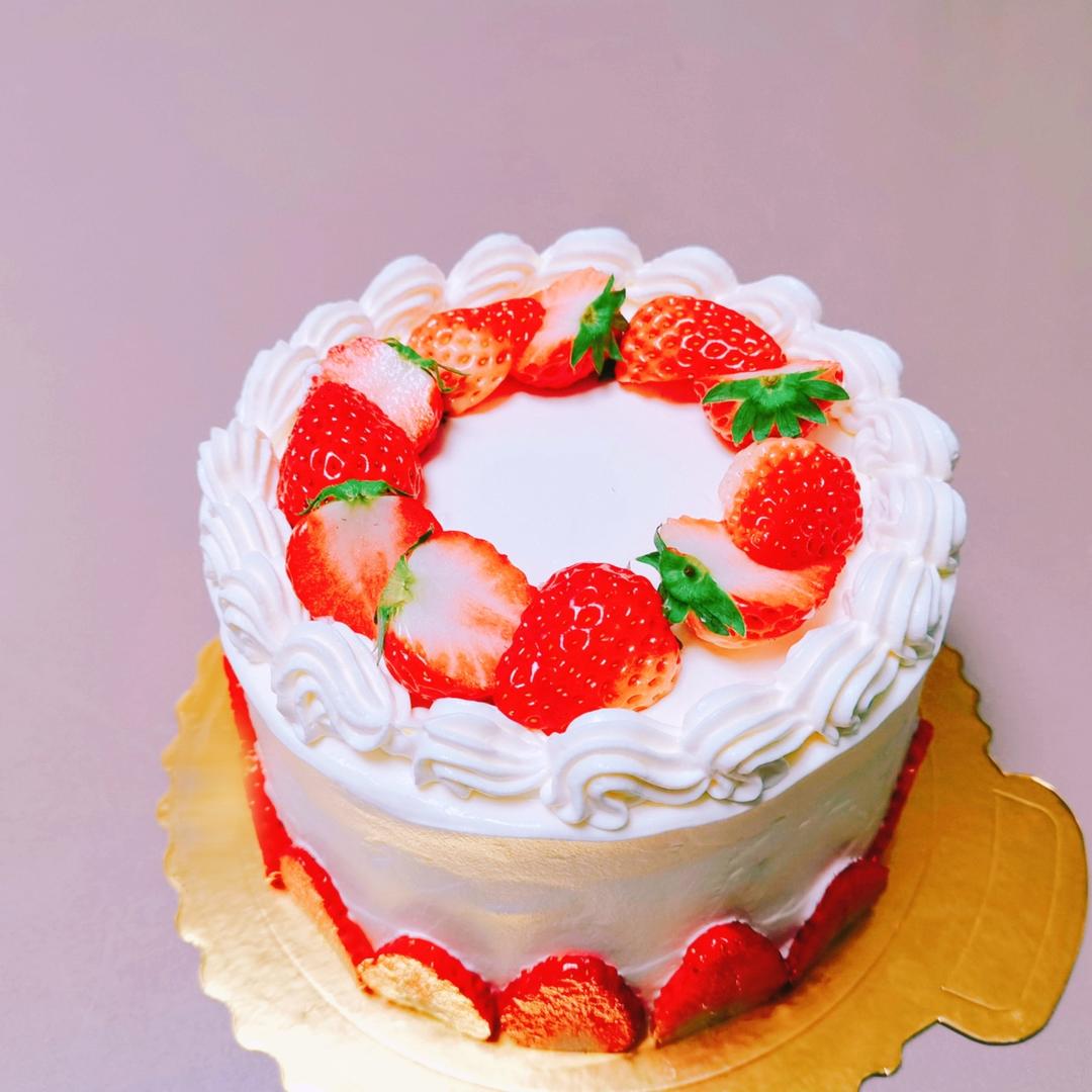 超级简单的味多美同款生日蛋糕（6寸），新手也能高度还原