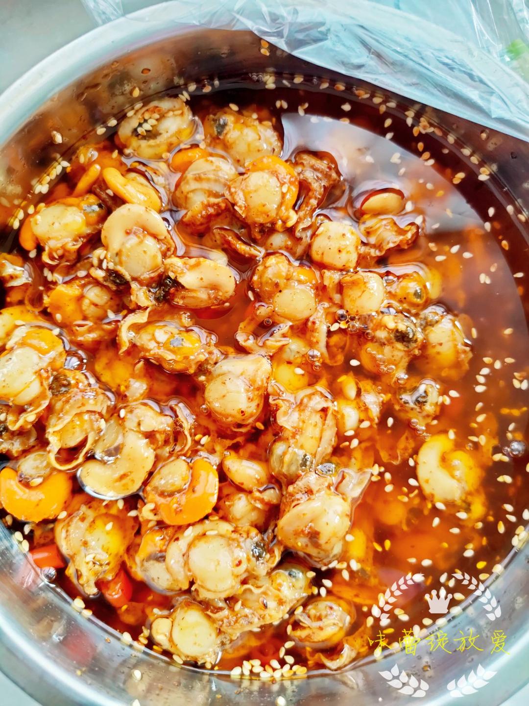 麻辣扇贝肉、海鲜冷吃（追剧、下酒、超过瘾）