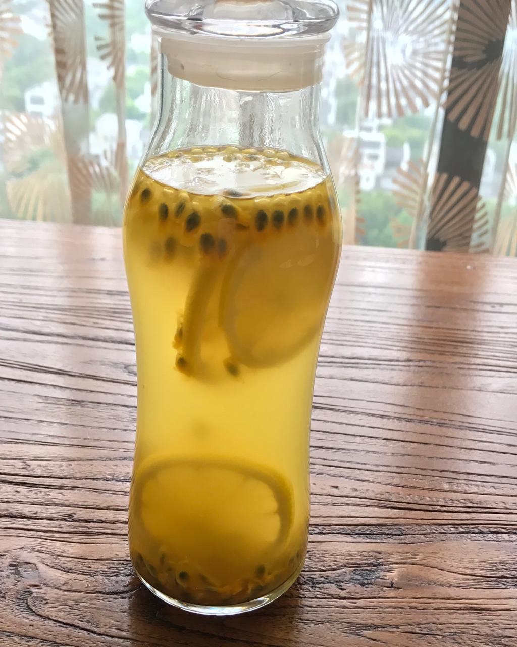 青柠/青桔百香果气泡水/夏日必备