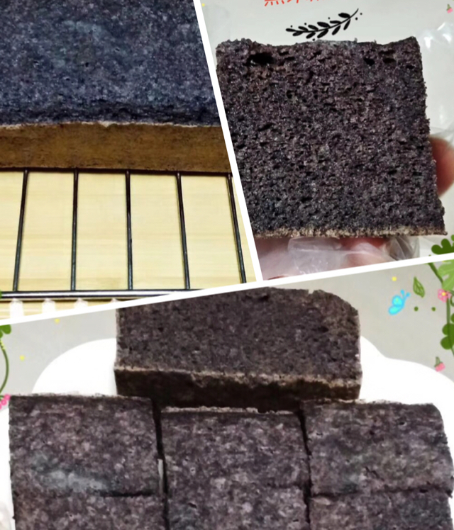 黑米糕紫米糕-超级健康软的糯米松糕