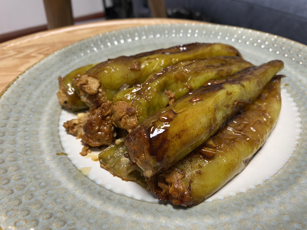 下饭菜肴--青椒酿肉