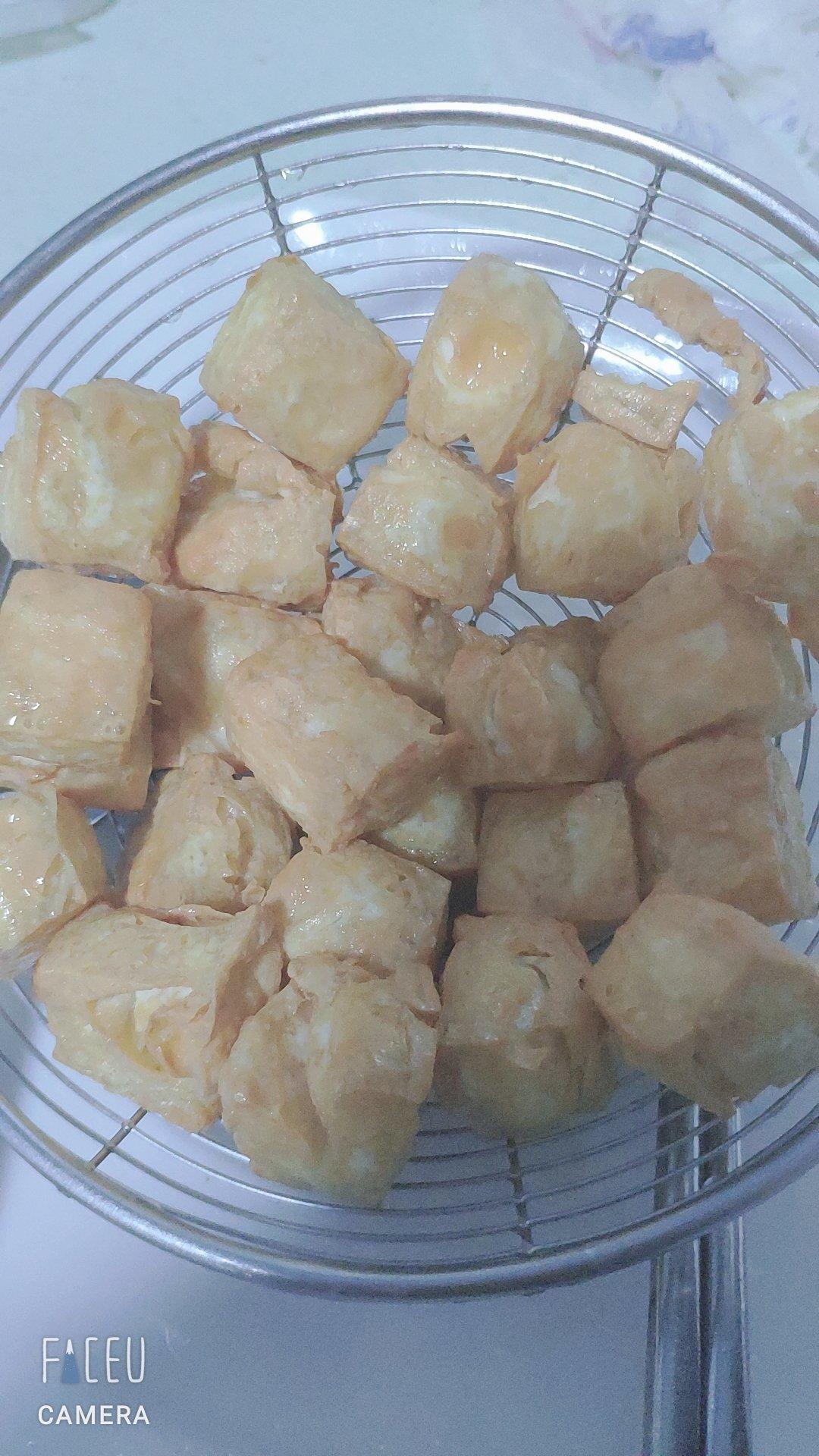 自制豆腐，油豆腐