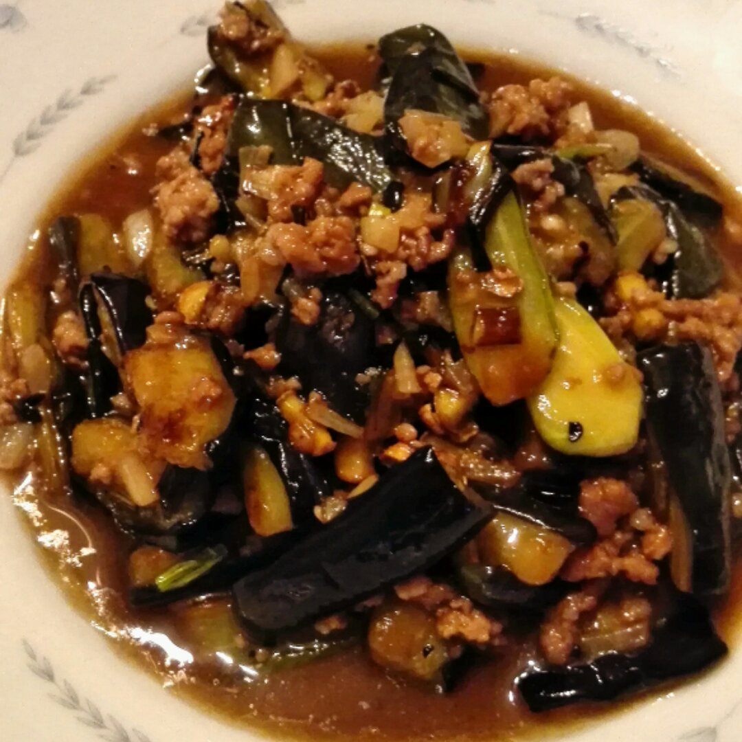 红烧肉沫茄子
