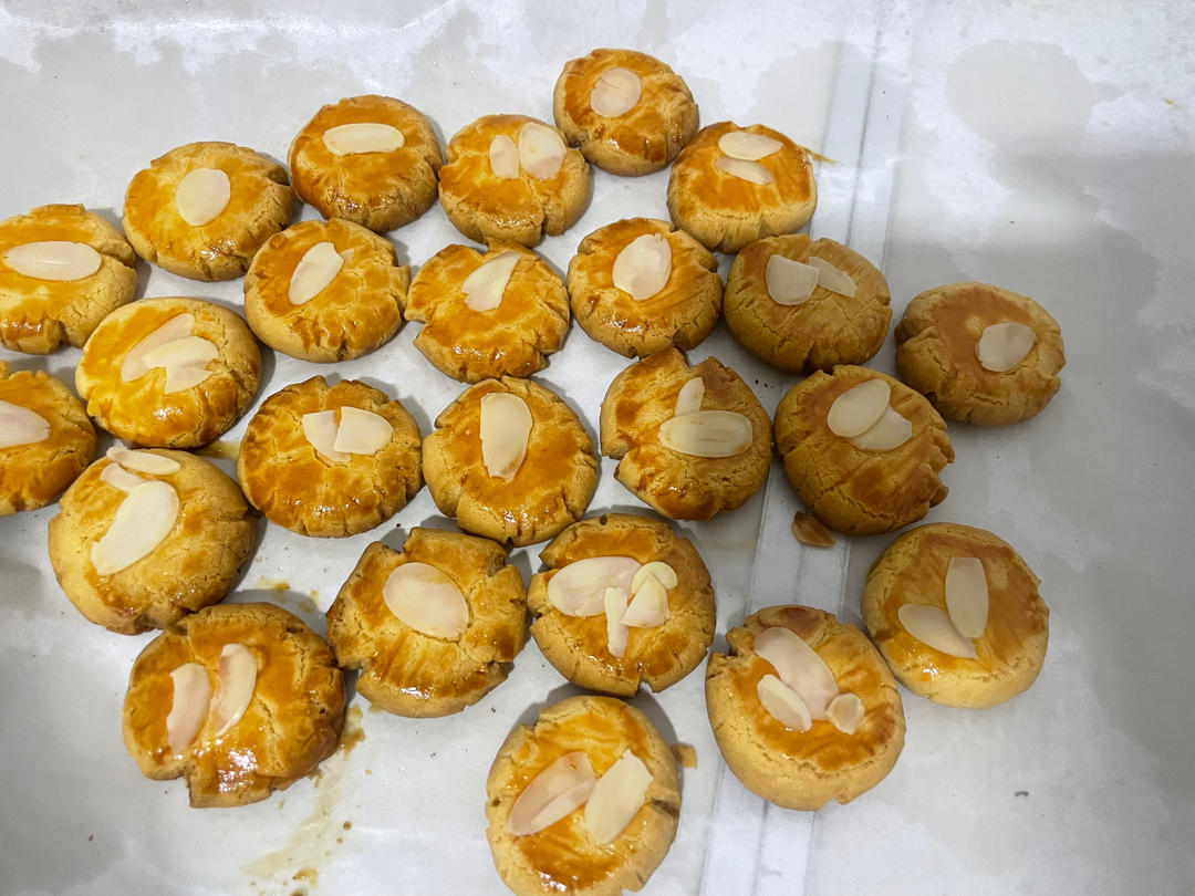 简单零失败的烤箱美食❗️酥脆可口的杏仁奶酥