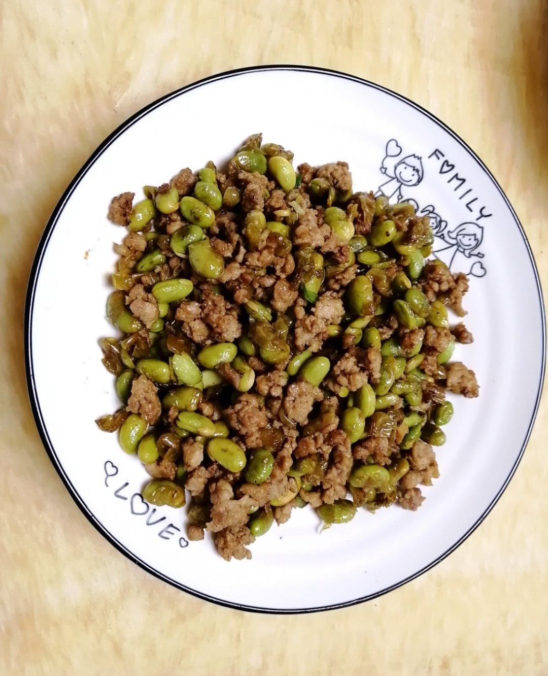 毛豆炒肉