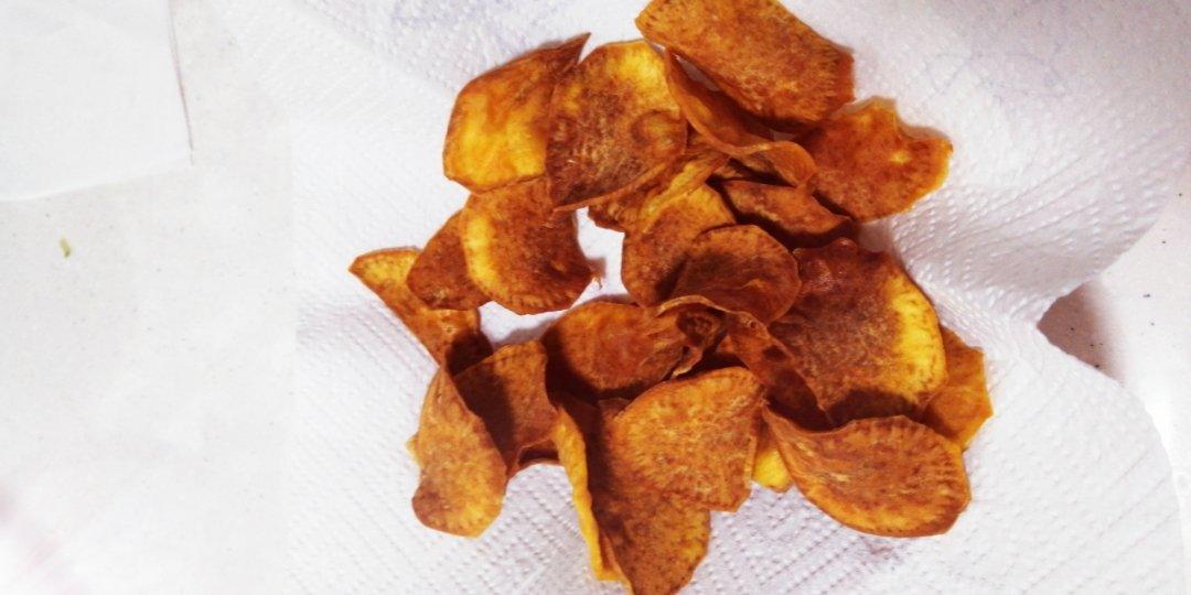 跟薯片一样脆的～炸地瓜片