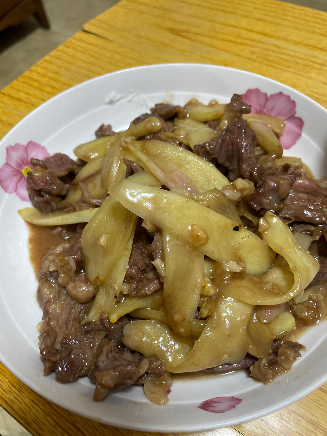 子姜炒牛肉