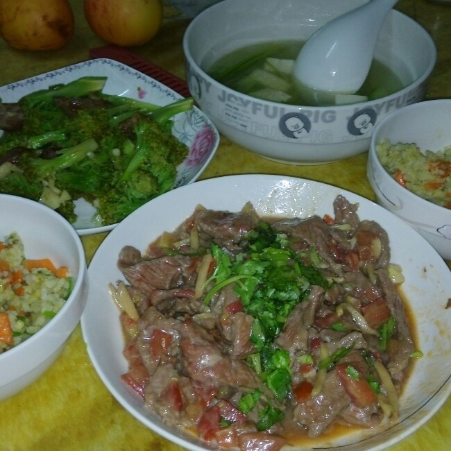 番茄炒牛肉