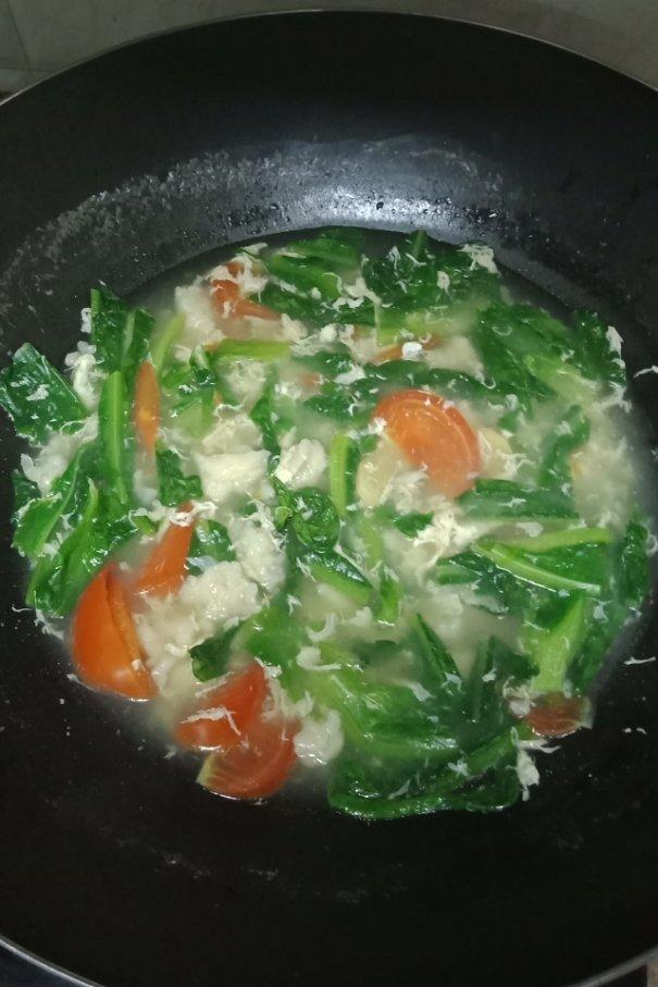 番茄鸡蛋面疙瘩汤