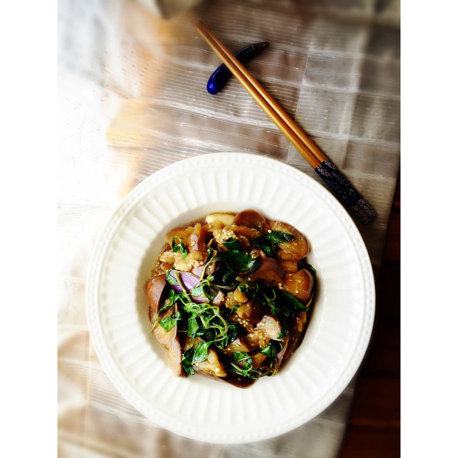 塔香茄子（健康少油）