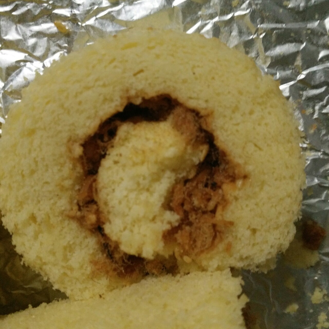 肉松戚风蛋糕卷