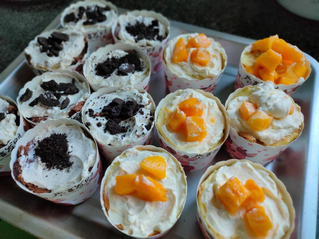 一次搞定4款盒子蛋糕｜草莓｜芒果｜肉松｜奥利奥｜超高颜值｜野餐必备