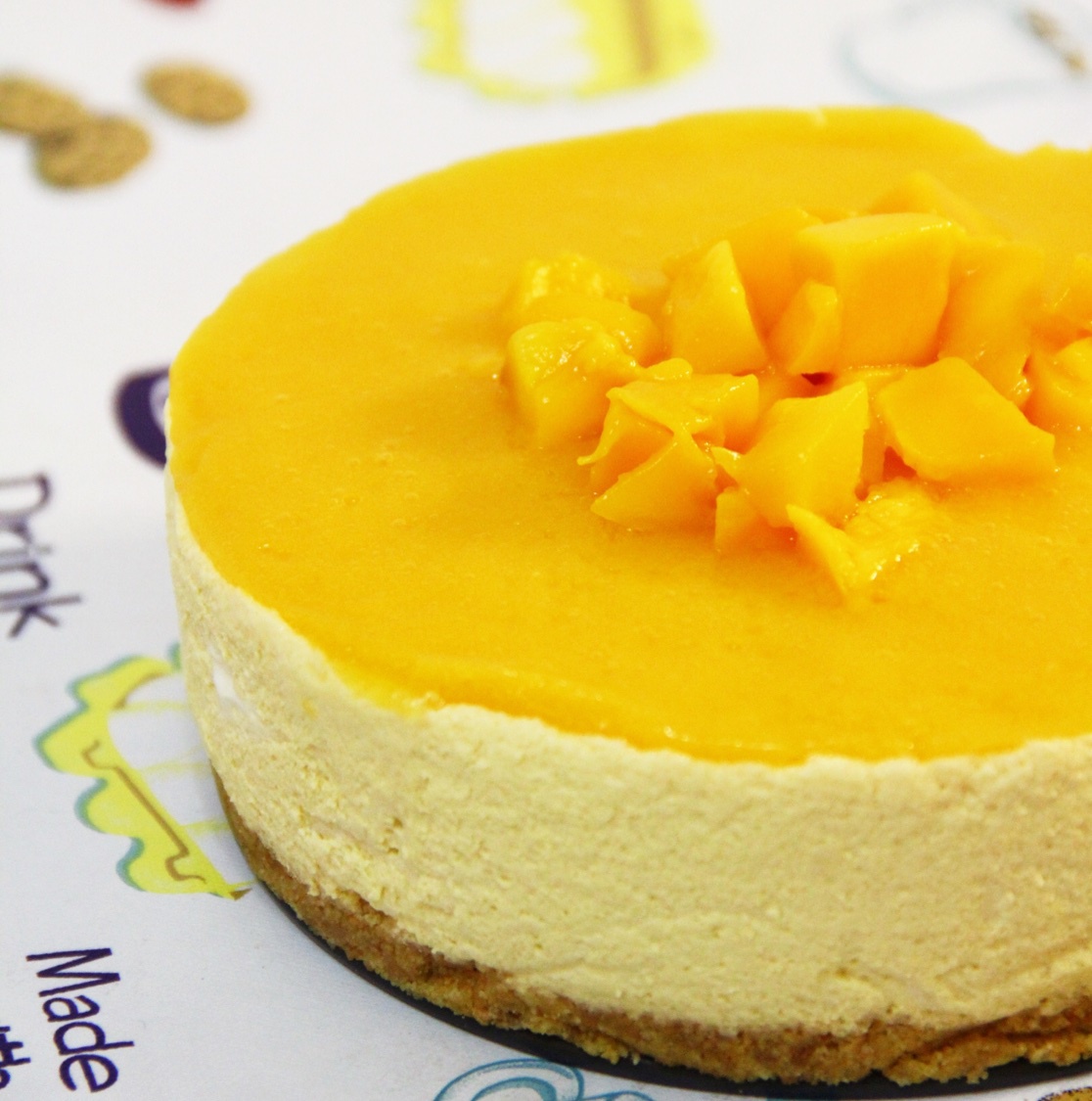 料超足的芒果慕斯蛋糕