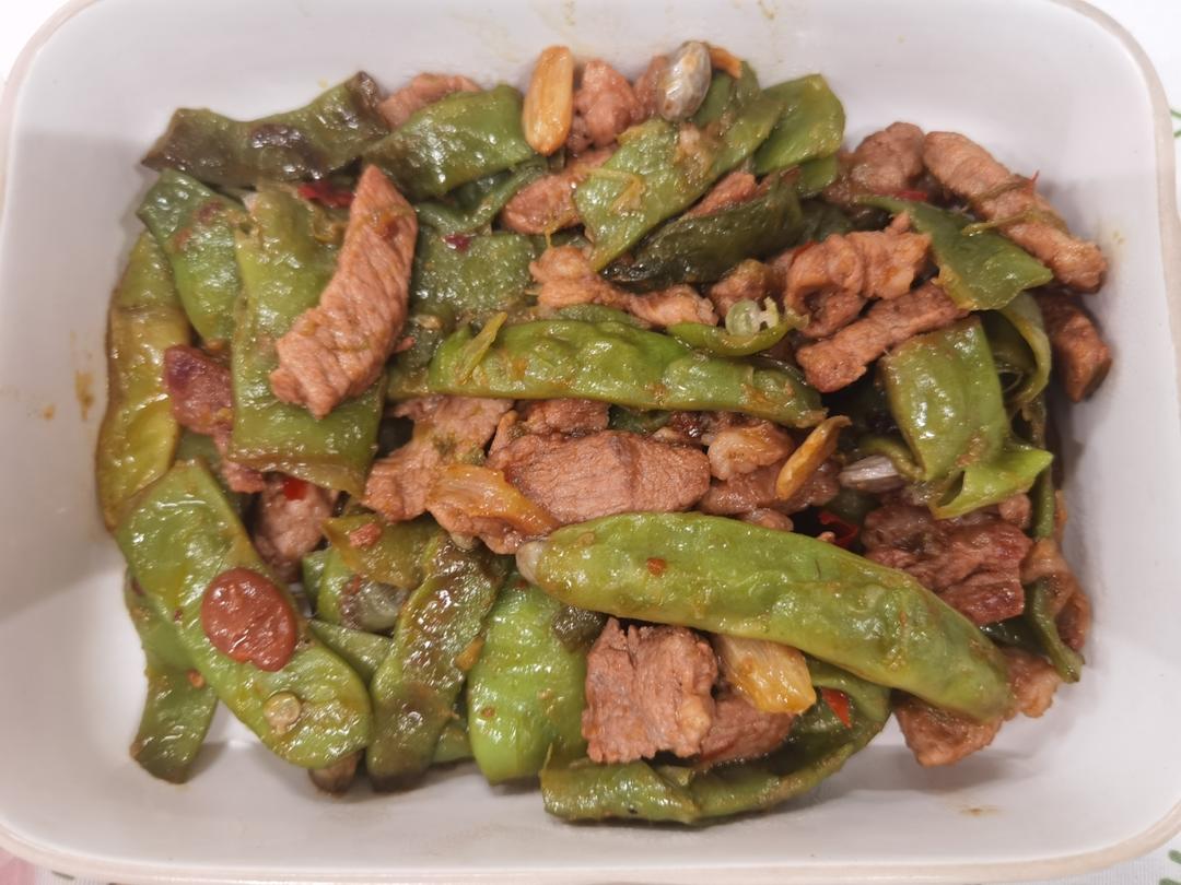 东北油豆角炖肉