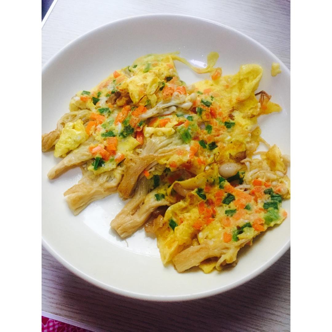 金针菇蛋饼