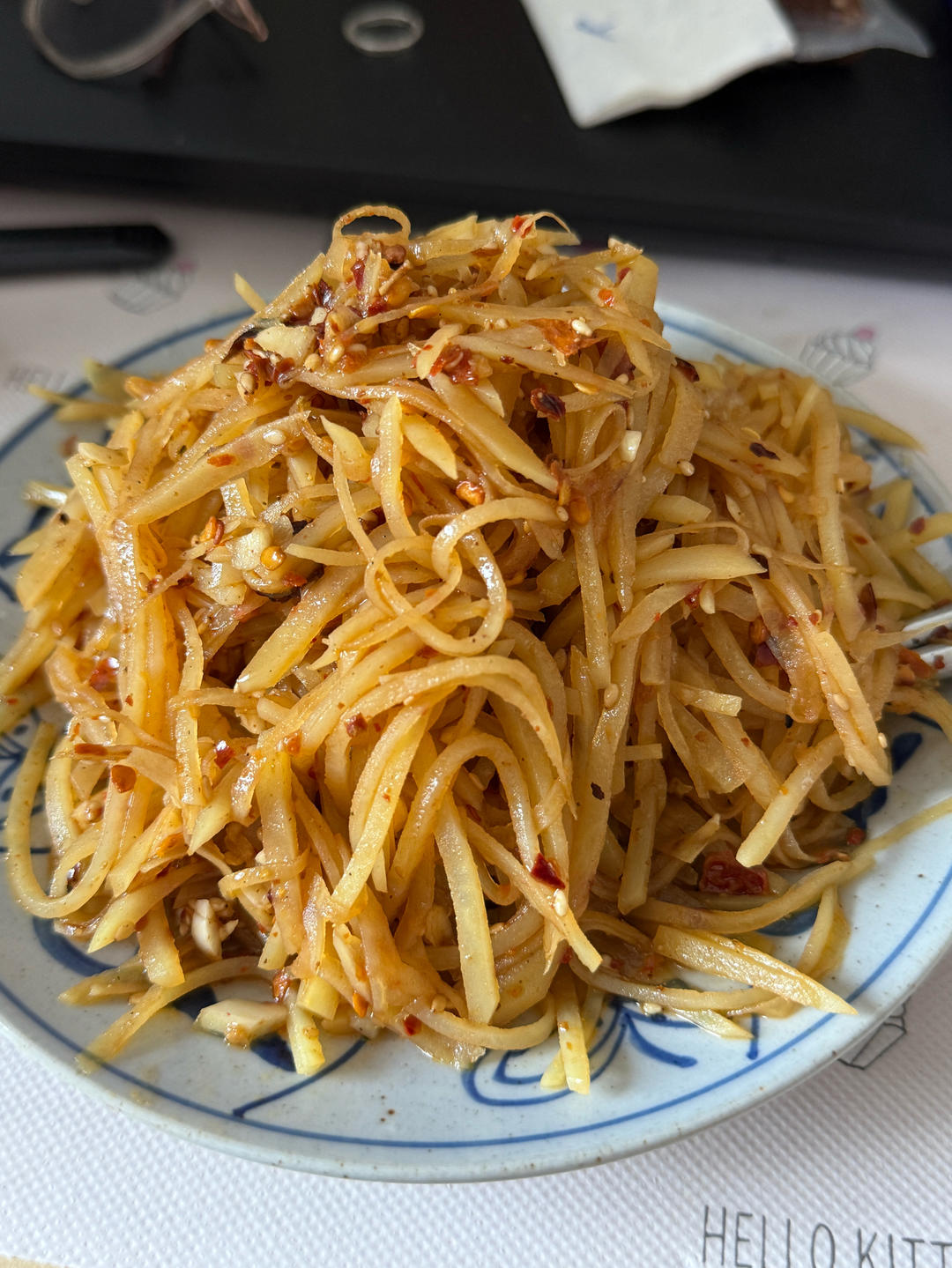炝拌土豆丝（炎宝爱吃饭版本）