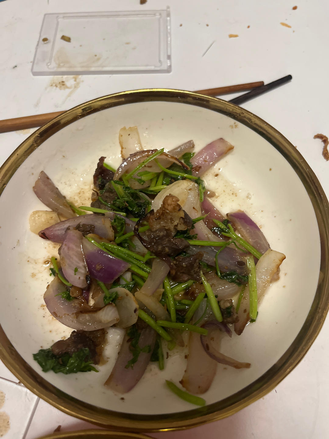 家常孜然洋葱炒羊肉