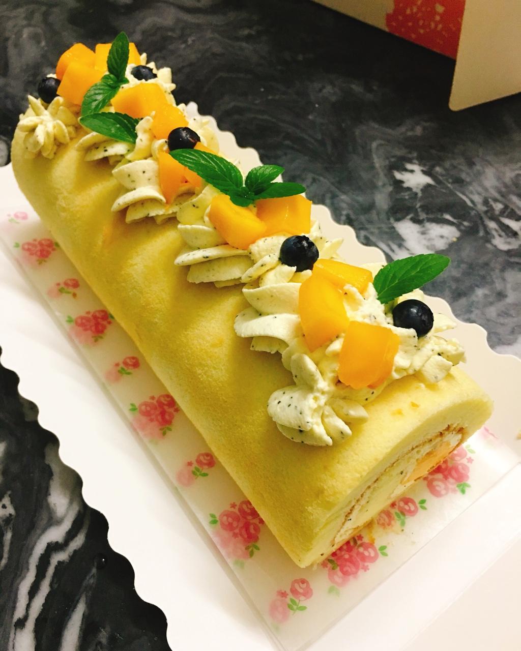 “夏威夷”蛋糕卷（百香果椰芒蛋糕卷）