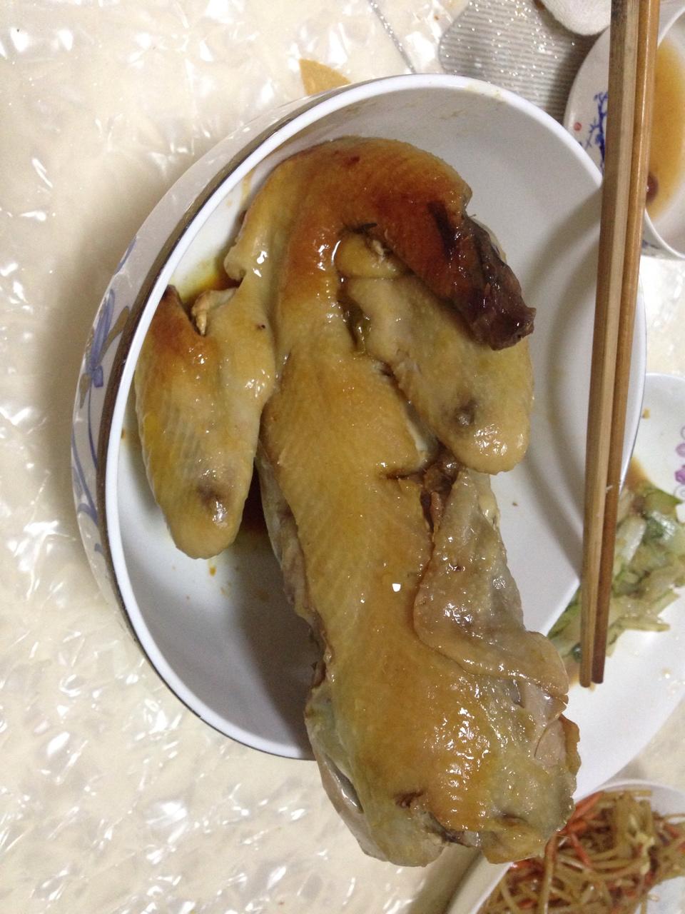 电饭锅简易版：盐焗手撕鸡