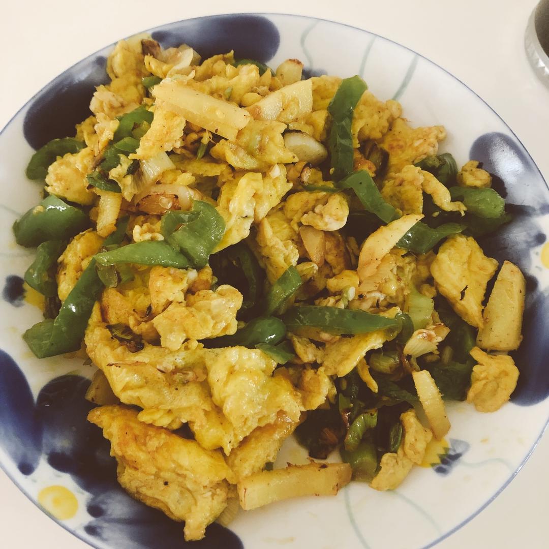 厨师长教你：“青椒炒鸡蛋”的家常做法 ,非常下饭