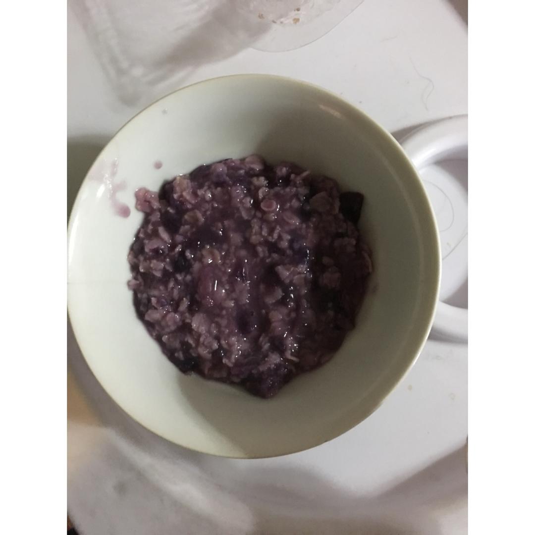 紫薯燕麦粥