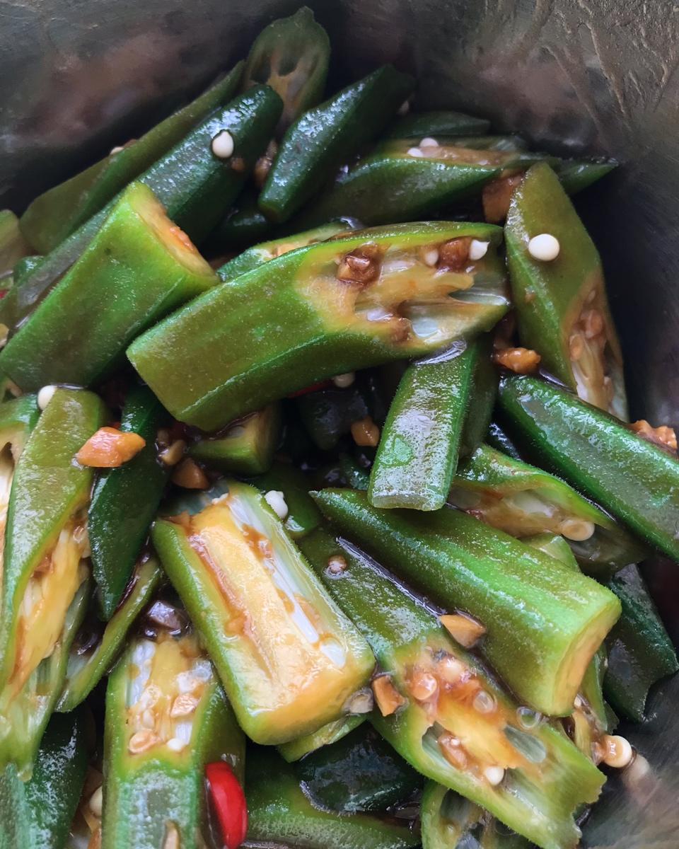 凉拌秋葵