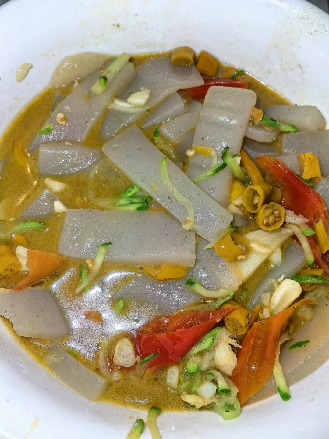 家常红烧魔芋豆腐