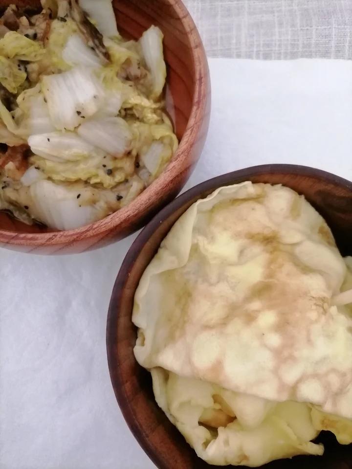 醋溜白菜+木耳