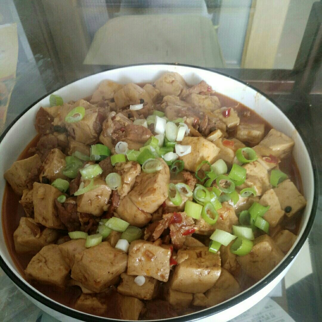 香辣豆腐肉片