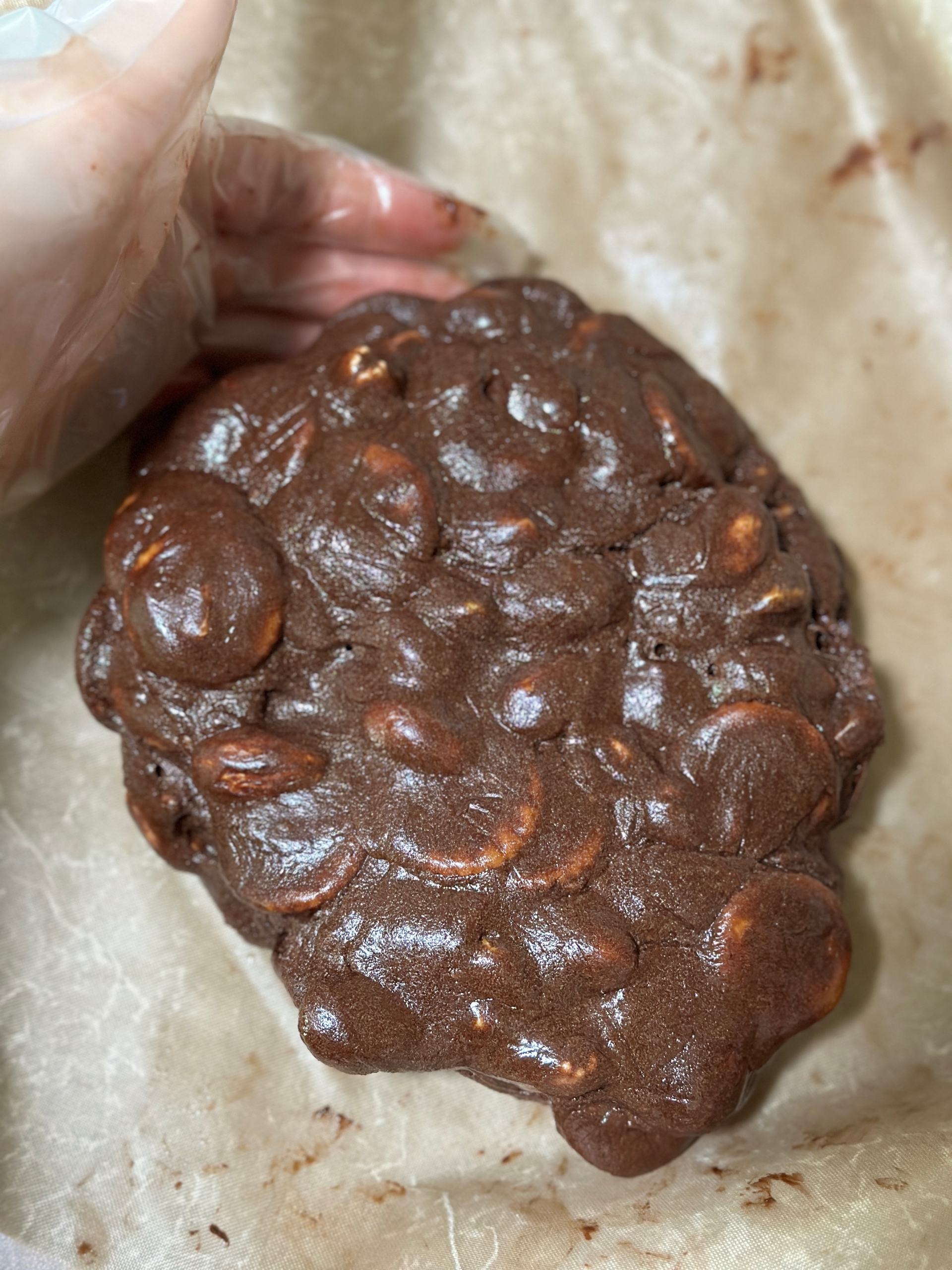 巧克力坚果雪花酥的做法 步骤10