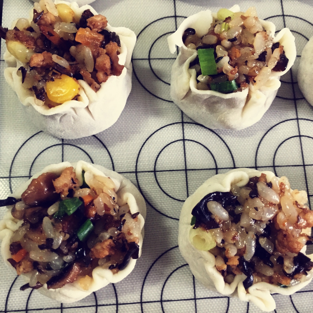 简易糯米烧卖（附烧卖包法）