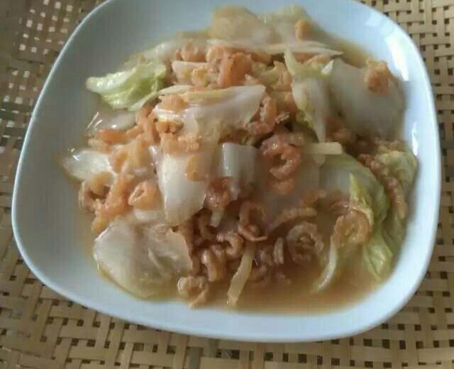 虾米烧白菜的做法