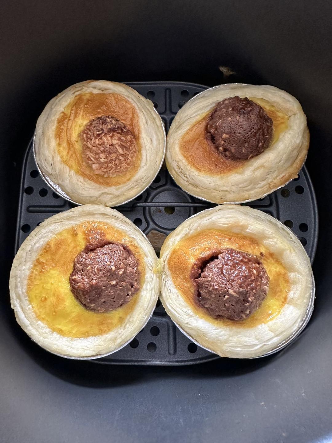 空气炸锅版全蛋葡式蛋挞『秒杀KFC』悠伴空气炸锅