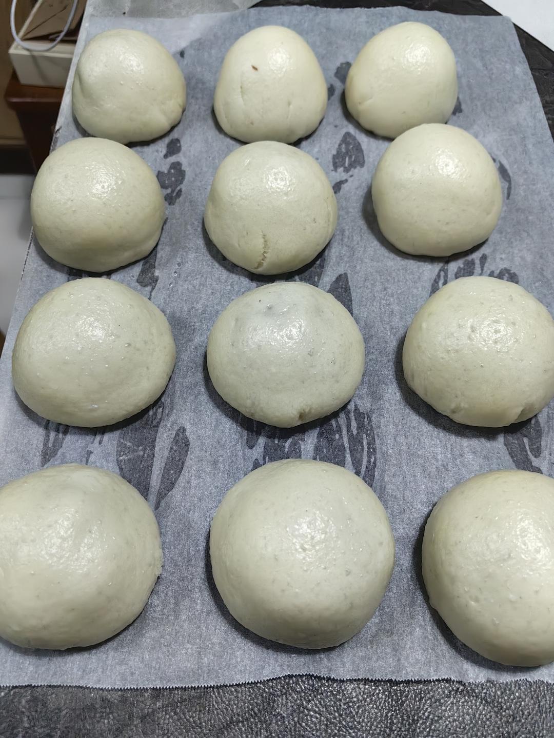 超好吃有豆豆的豆沙包，一次发酵（红豆包）