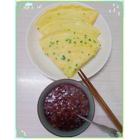 快手鸡蛋饼～～十分钟早餐！