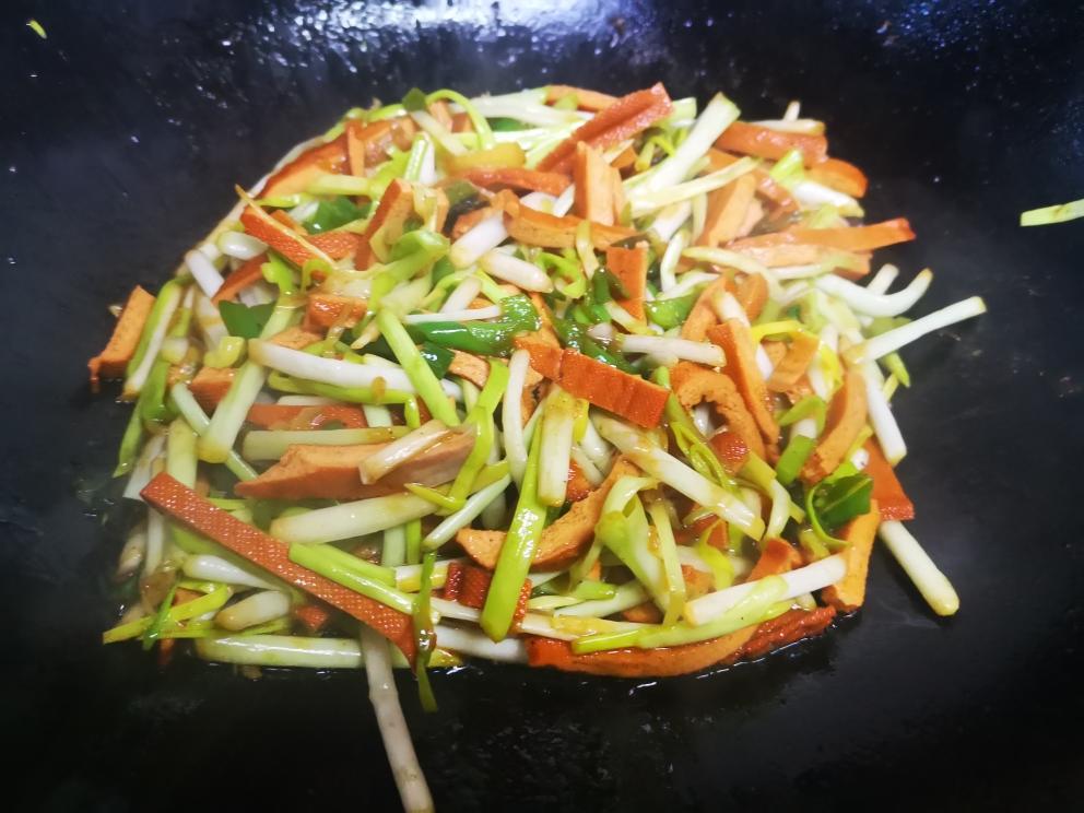 家常小炒之蒜黄豆干