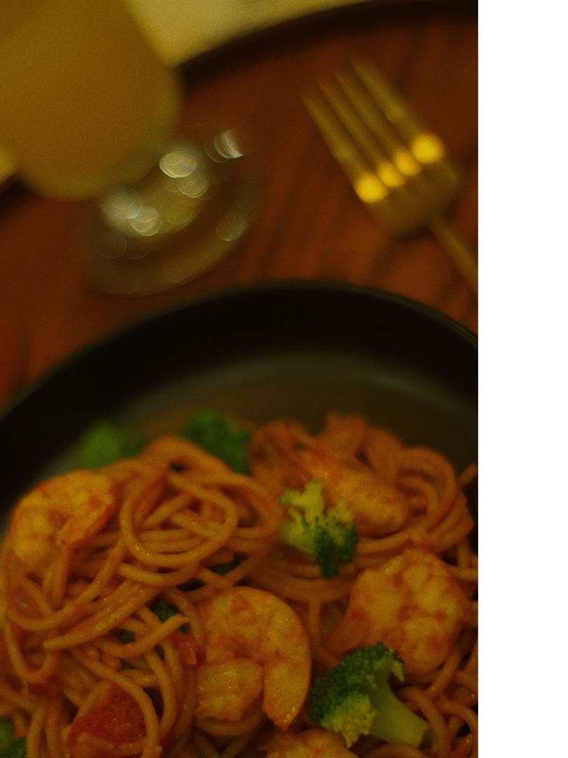 方便又贼好吃の番茄虾仁意面🍝