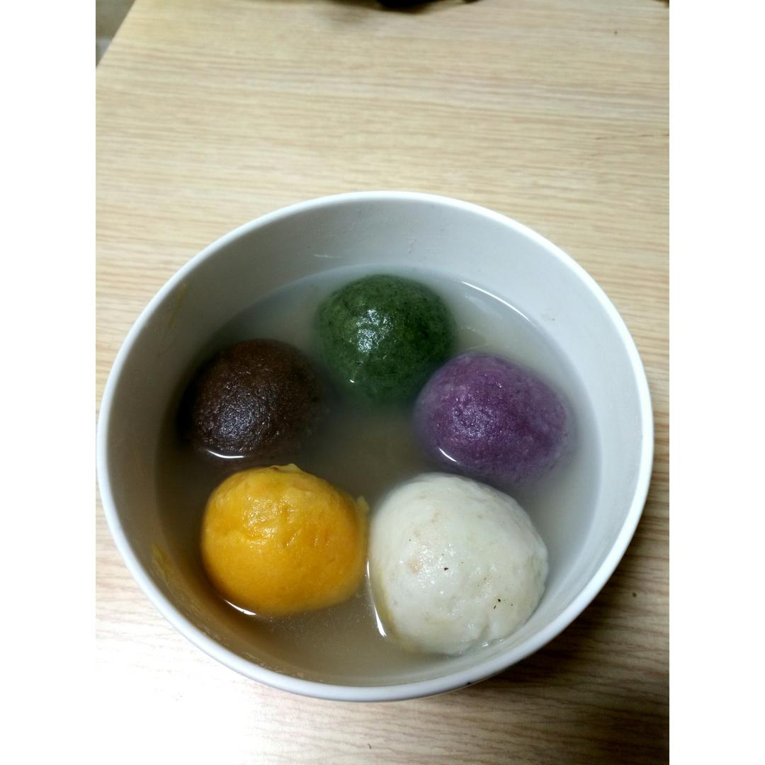 五彩汤圆