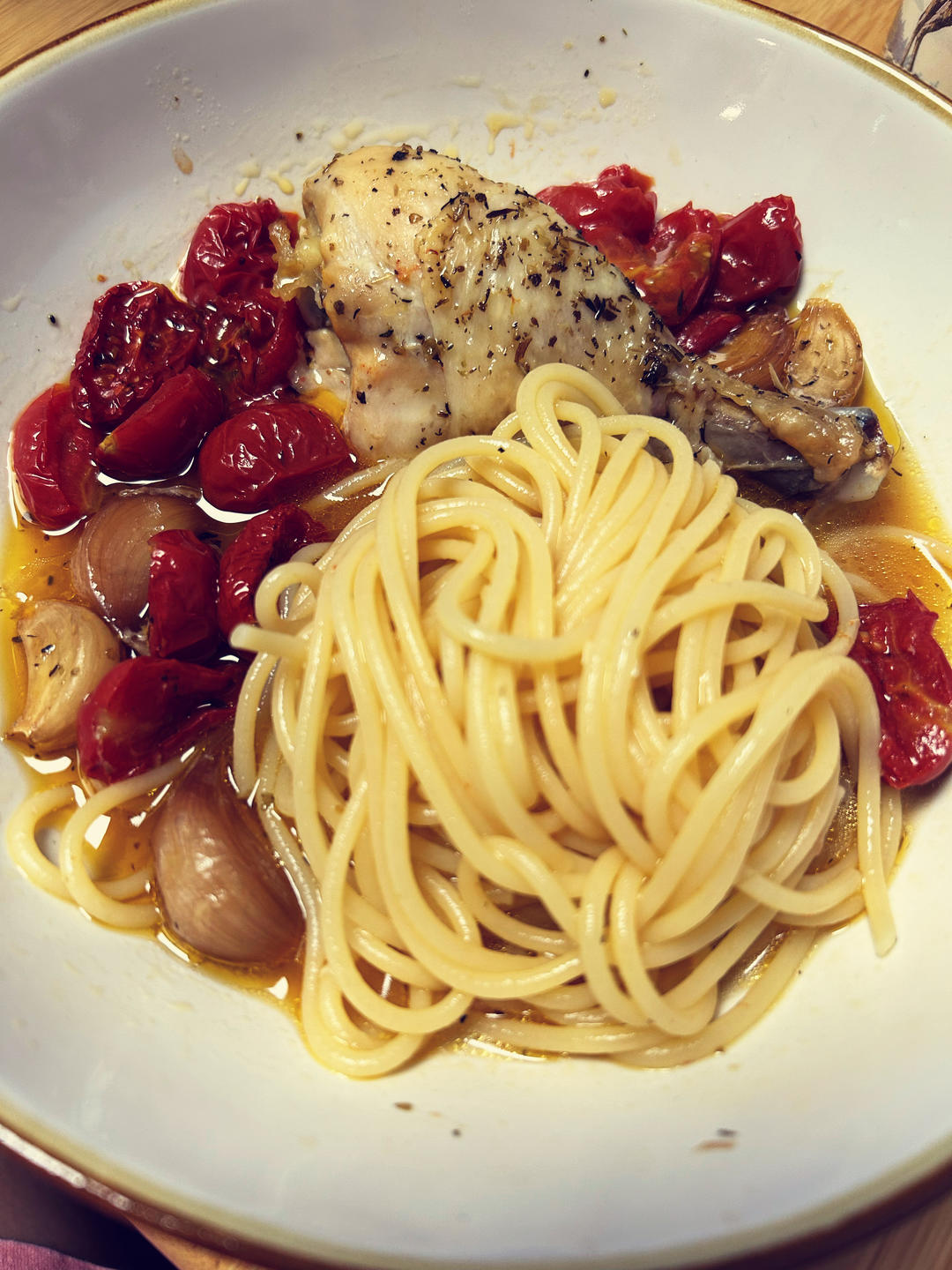 番茄大蒜香草烤鸡腿（庄祖宜）