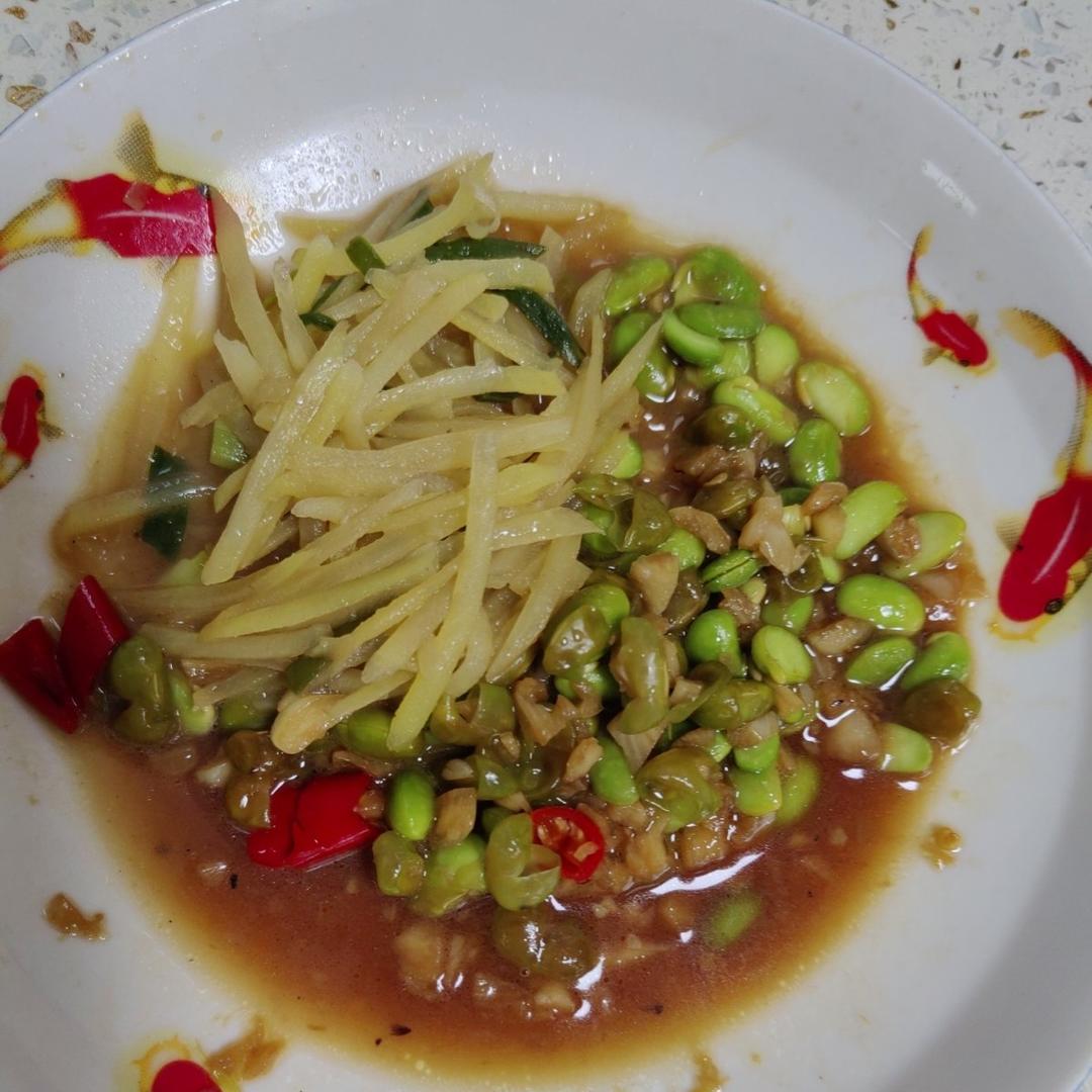 爆炒蒜泥毛豆子超级简单的做法💯好吃