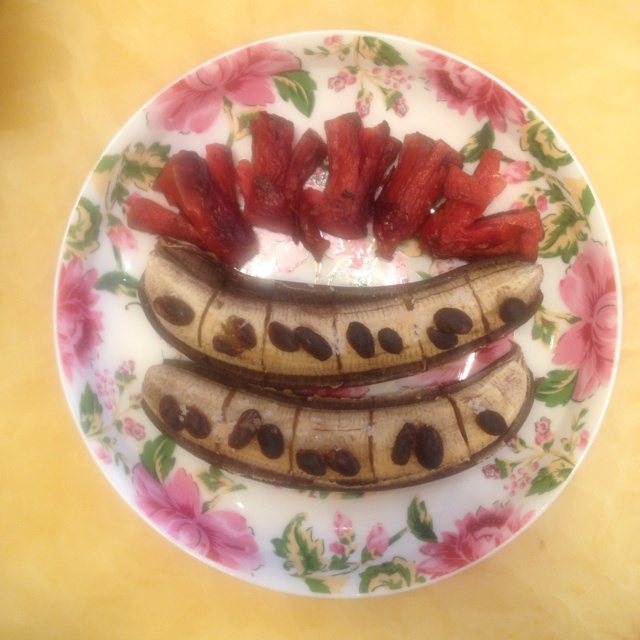 肉桂葡萄干烤香蕉