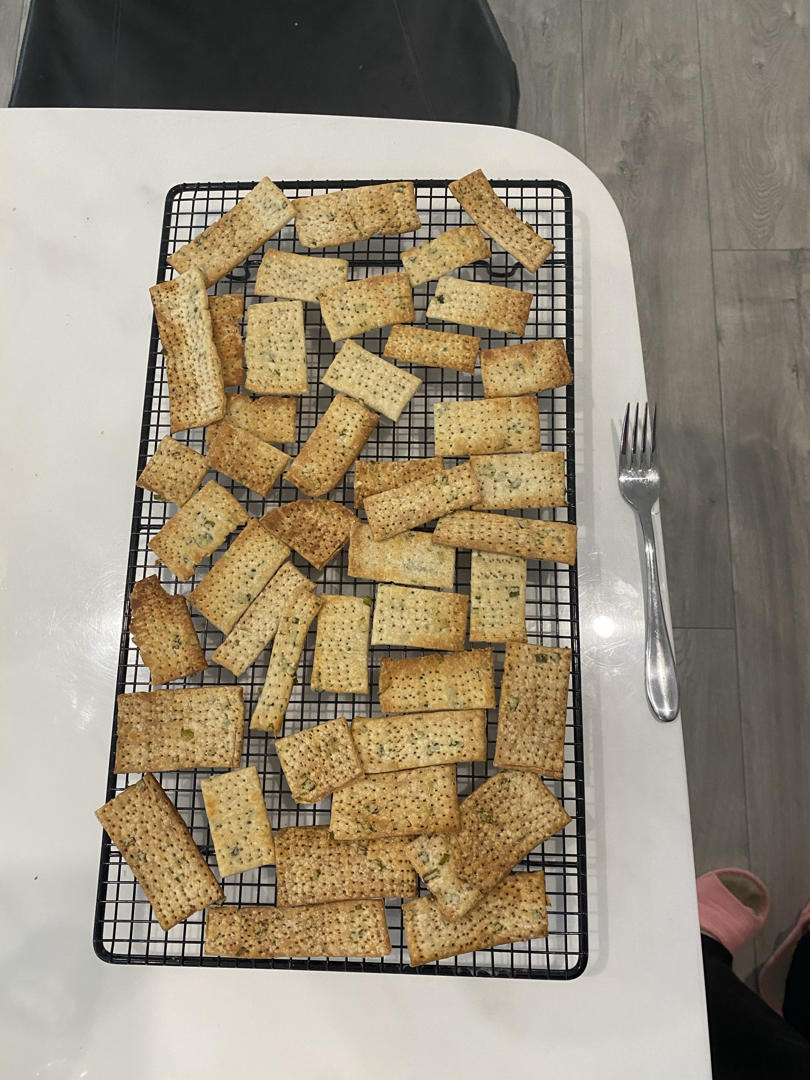 废弃酵种造起来-香葱苏打饼干
