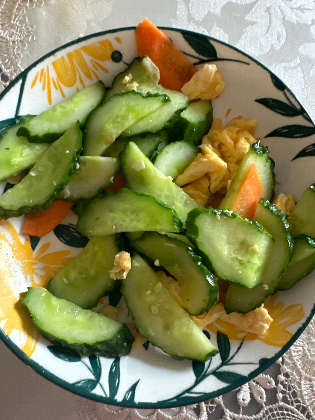 黄瓜炒鸡蛋 （青瓜炒鸡蛋）