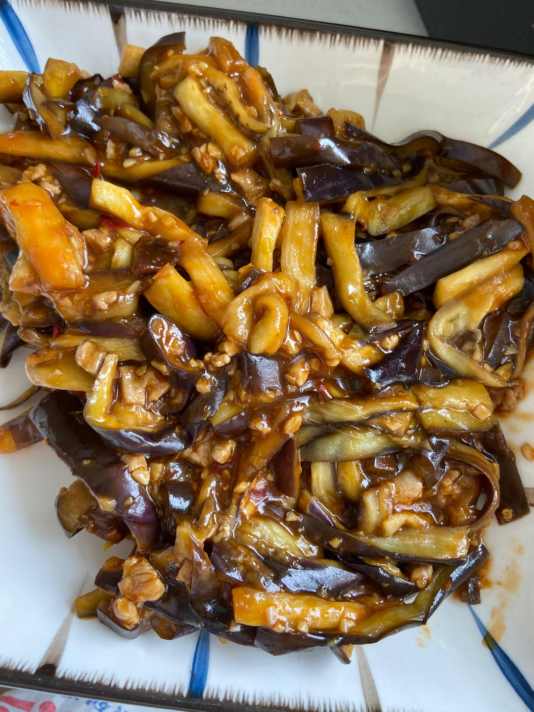 鱼香茄子煲 不用油炸 不用盐腌